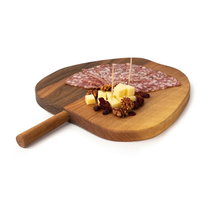 Personalized Apple-Shaped Walnut Cutting Board