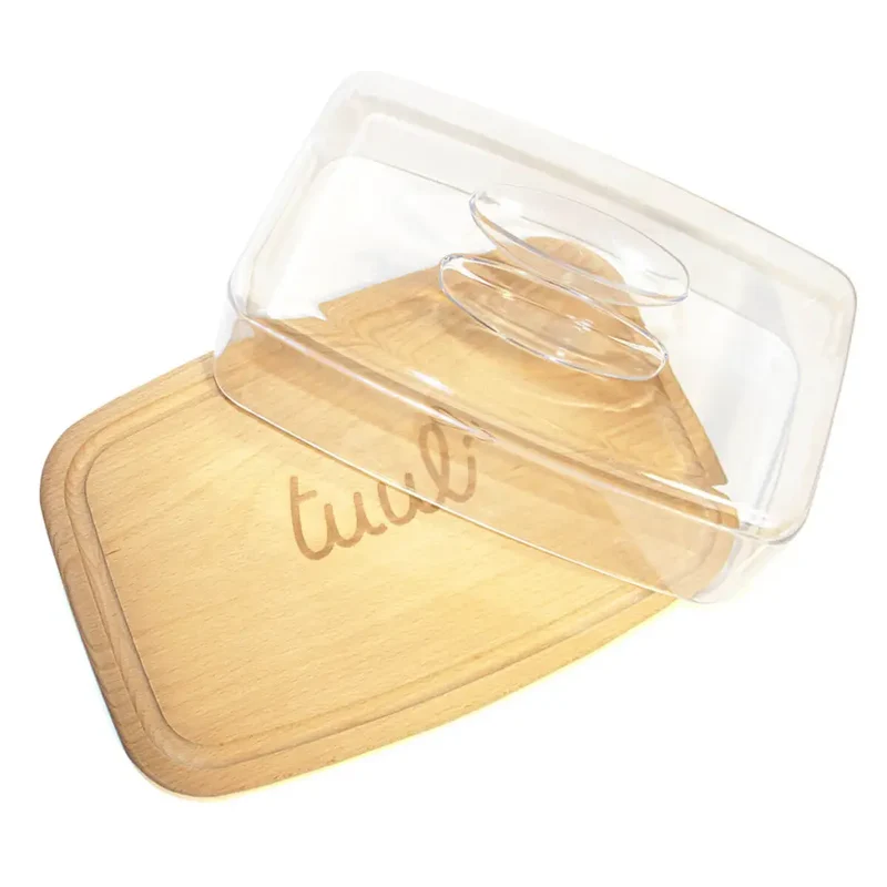 Personalized Beechwood Cutting Board with Lid