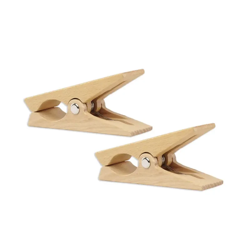 Wooden Beach Clips Set of 2