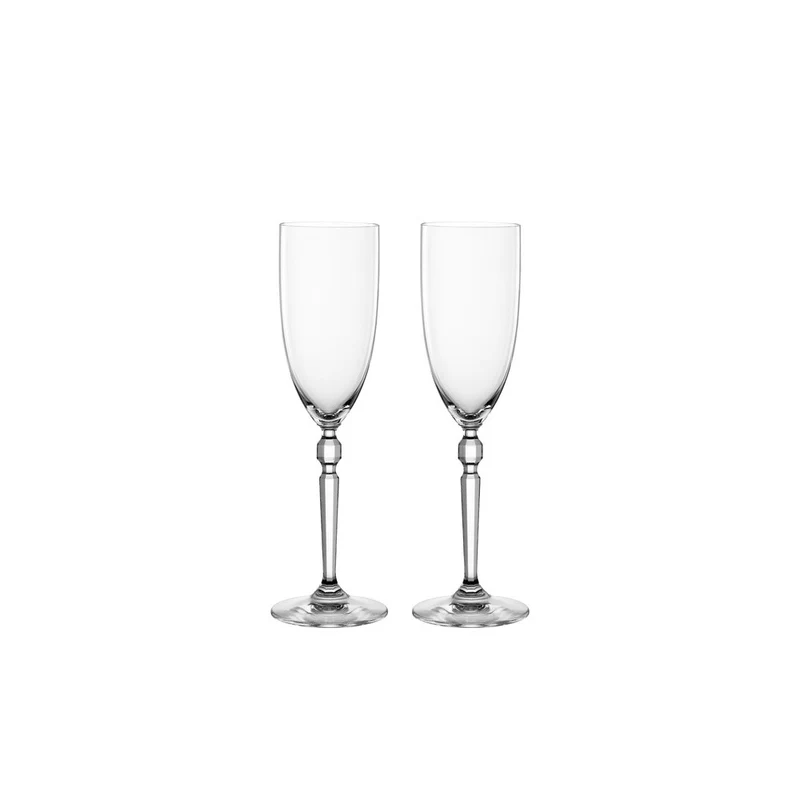 23 cl - Heritage Calice Flute Champagne In Vetro Cristallino - Set 2 Pz