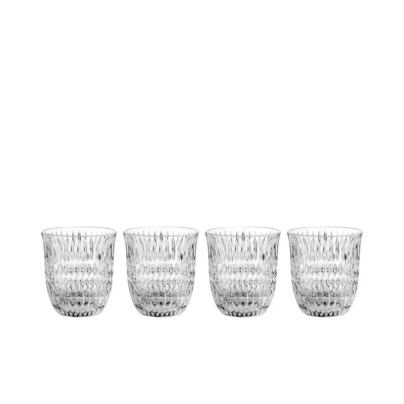 23.5 cl - Ethno Bicchiere Acqua In Vetro Cristallino - Set 4 Pz