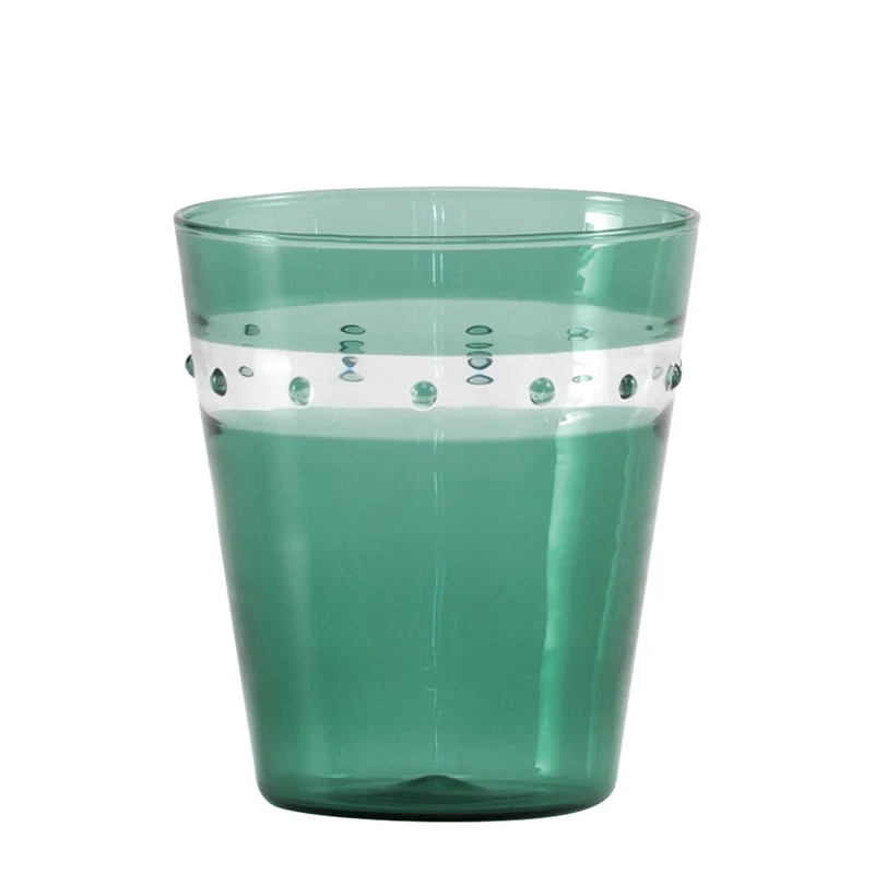 30 cl - A Pallini Bicchiere Acqua Tumbler Fatto A Mano In Vetro Borosilicato - Set 4 Pz