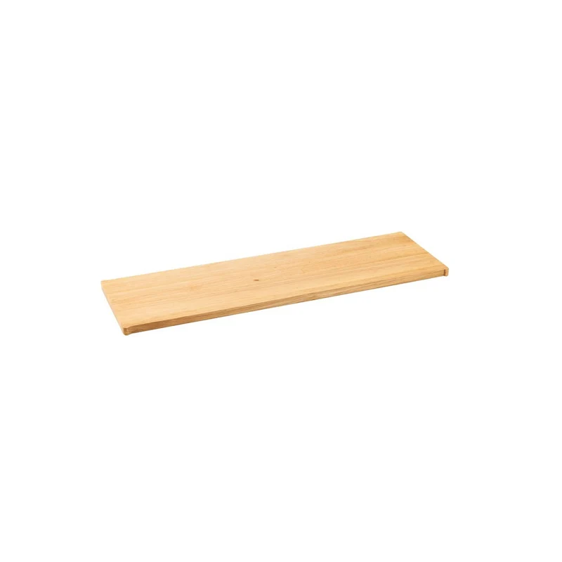 55.0x17.0 cm - Radici Alzata Ripiano Rettangolare In Legno Di Gomma