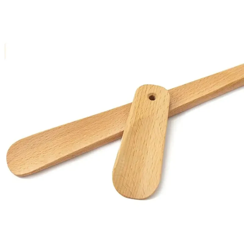 Beechwood Shoehorn Set of 2 - Long 50 cm and Compact 11.5 cm