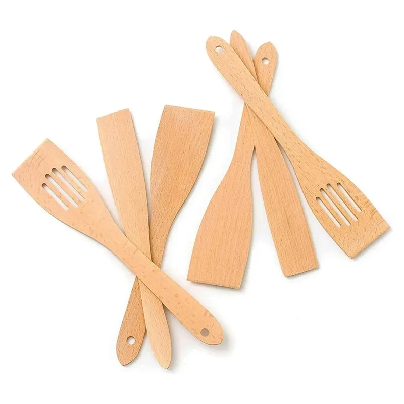 6-Piece Beechwood Spatula Set 30 cm