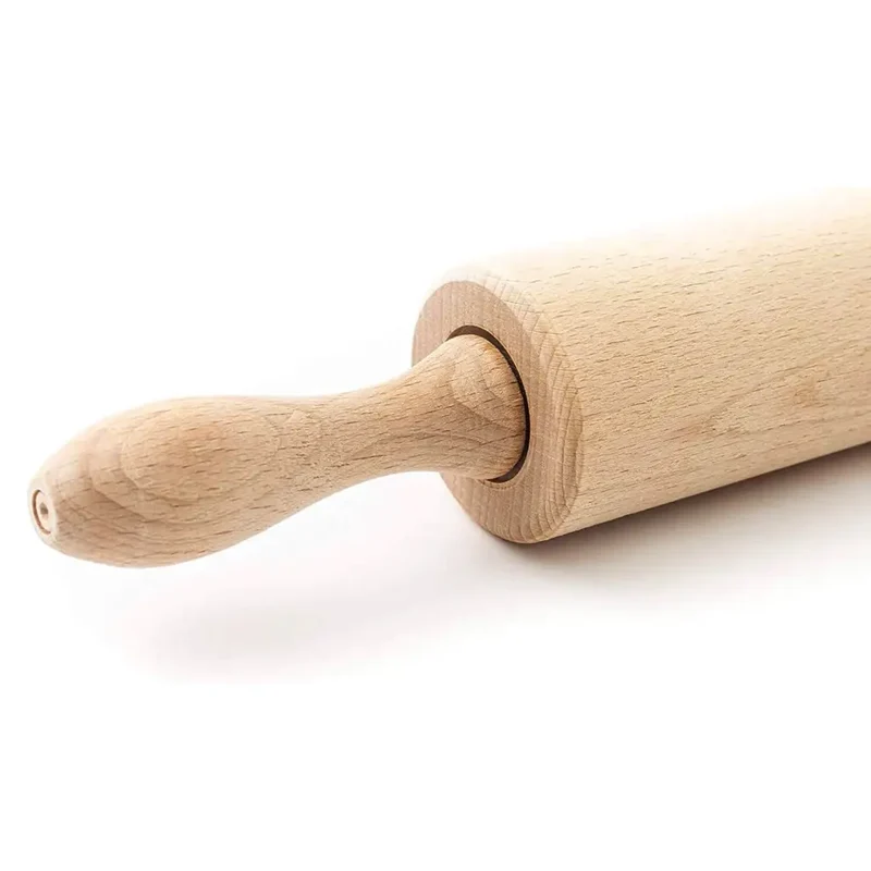 Beechwood Rolling Pin with Rotating Centre 44 cm