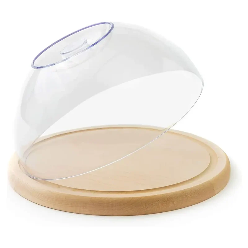 Round Beechwood Cutting Board with Lid 24 cm