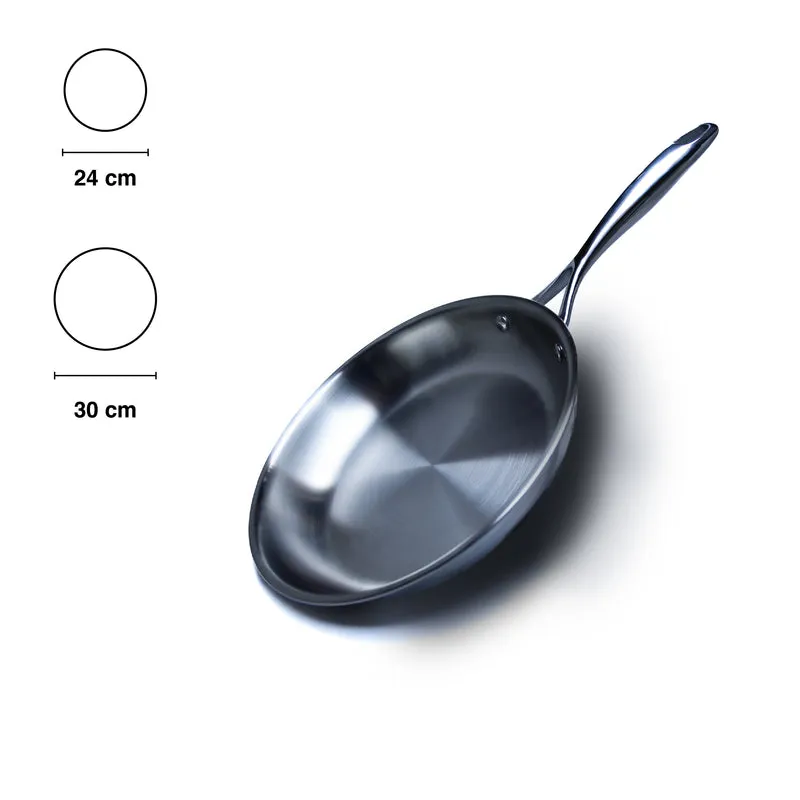Padella in Acciaio SilverPlus con Coperchio
