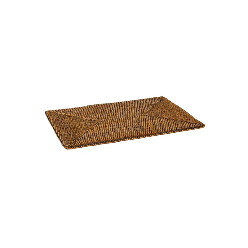 46.0x31.0 cm - Radici Tovaglietta Tavola Rettangolare In Rattan