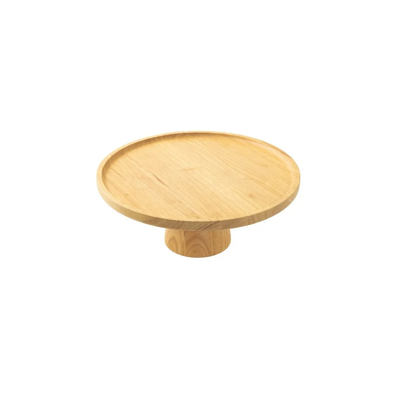 35 cm - Radici Alzata Rotonda In Legno Di Gomma