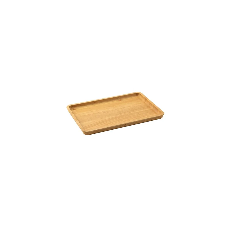 31x20.7 cm - Radici Inserto Vassoio Rettangolare In Legno Di Gomma