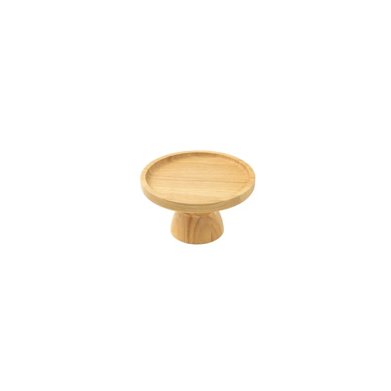 20 cm - Radici Alzata Rotonda In Legno Di Gomma