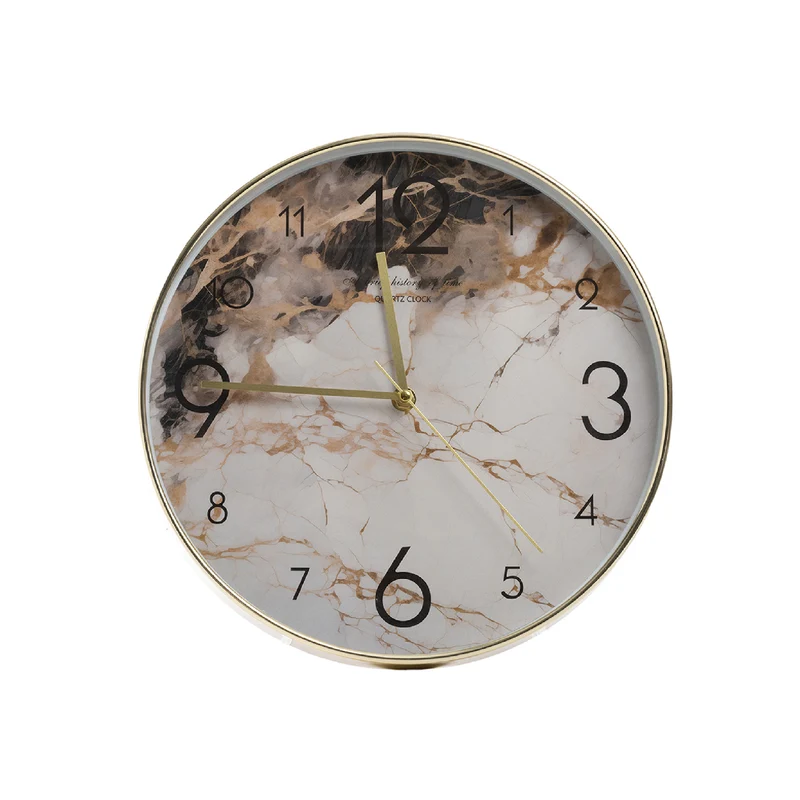 Orologio da Parete Mithas 30 cm Effetto Marmo con Cornice Il Gruppone