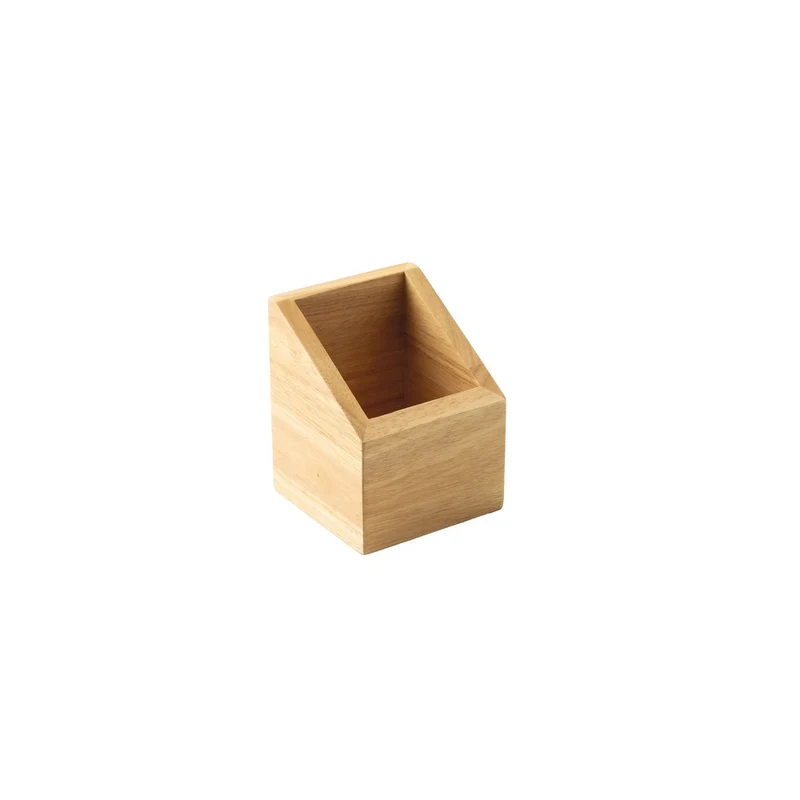 11.0x11.0 cm - Radici Contenitore Obliquo In Legno Di Gomma