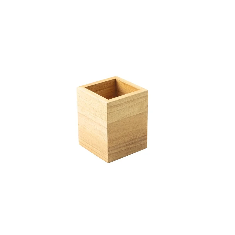 11.0x11.0 cm - Radici Contenitore Cubico In Legno Di Gomma