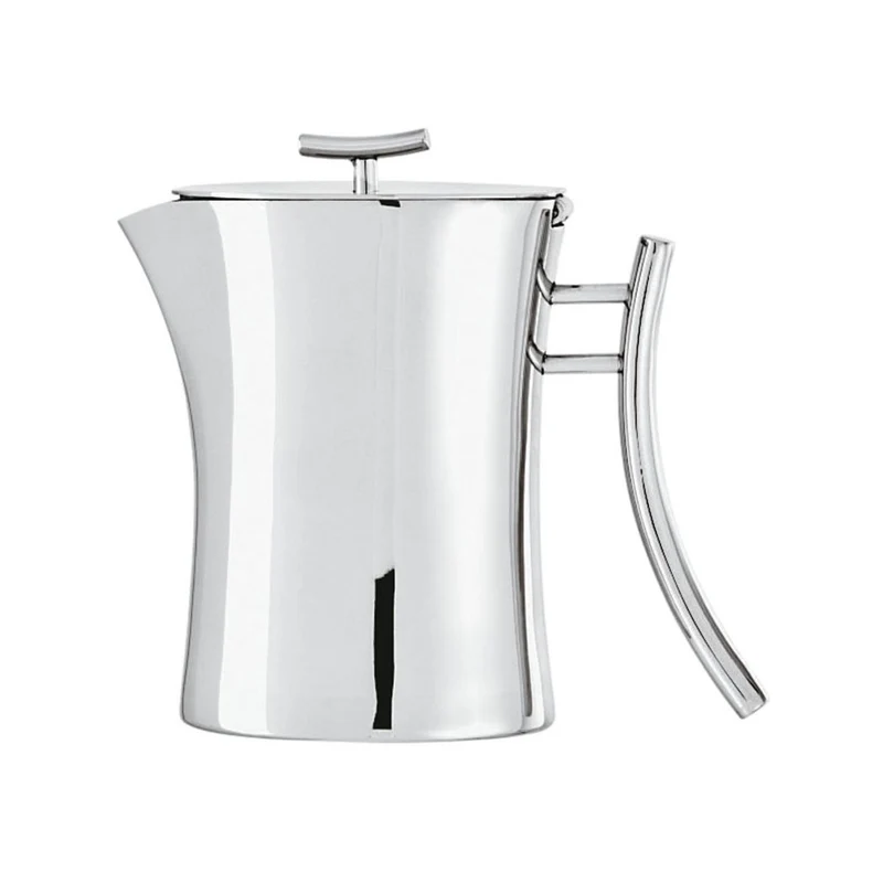 1.6 Lt - Bamboo Caffettiera In Acciaio Inox