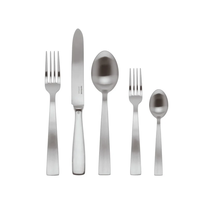 Gio Ponti Servizio Tavola Monoposto In Acciaio Inox - Set 5 Pz