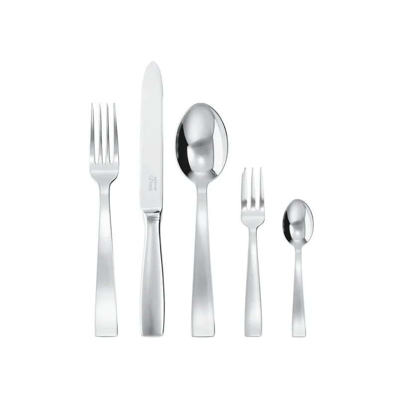 Gio Ponti Servizio Tavola In Acciaio Inox - Set 60 Pz