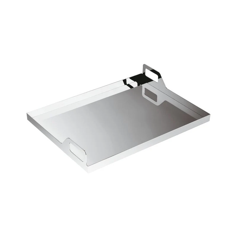 45x35 cm - Gio Ponti Vassoio In Acciaio Inox