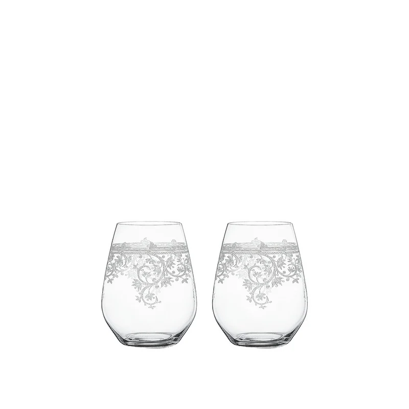 46 cl - Arabesque Bicchiere Cocktail Tumbler In Vetro Cristallino - Set 2 Pz
