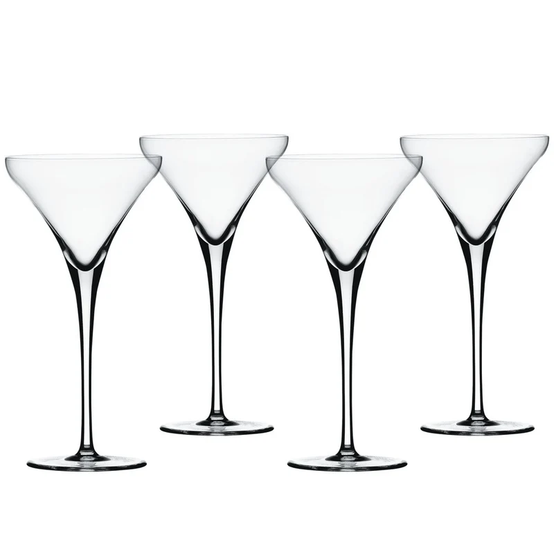 31 cl - Willsberger Anniversary Calice Liquore Martini In Vetro Cristallino - Set 4 Pz