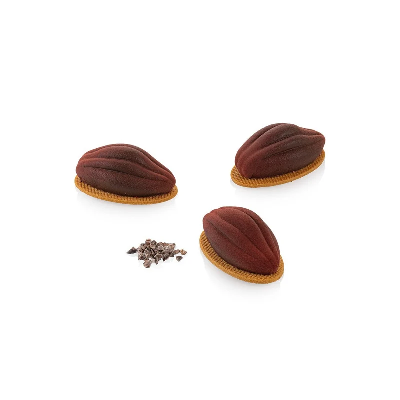 12 Forme - Cacao 30 Stampo Dolci Frutta Realistica In Silicone Cutter Incluso