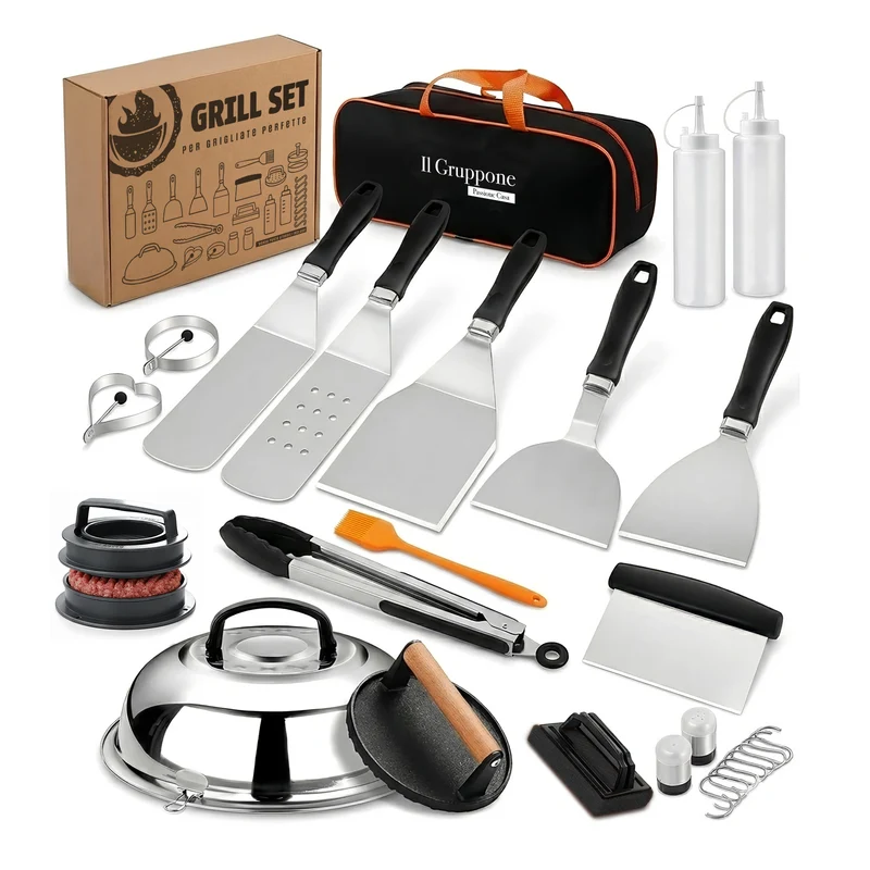 Set Accessori Barbecue Professionale 27 Pezzi Il Gruppone