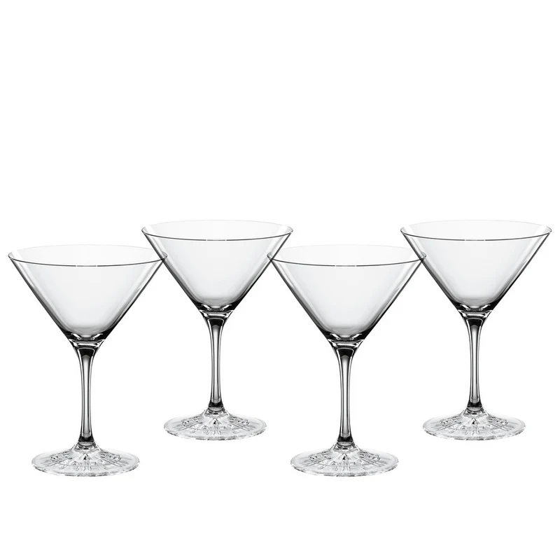 16.5 cl - Perfect Serve Collection Calice Cocktail Martini In Vetro Cristallino - Set 4 Pz
