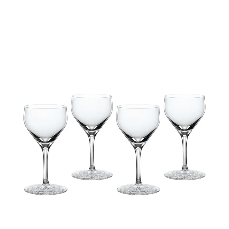 15 cl - Perfect Serve Collection Calice Cocktail Nick & Nora In Vetro Cristallino - Set 4 Pz