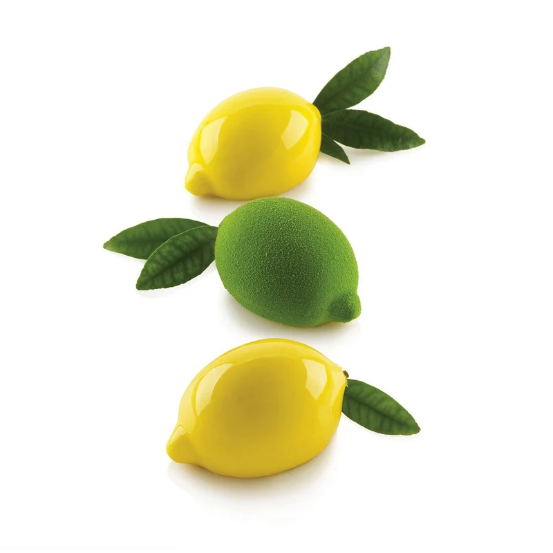 4 Forme - Limone e Lime 120 Stampo Dolci Frutta Realistica In Silicone Cutter Incluso