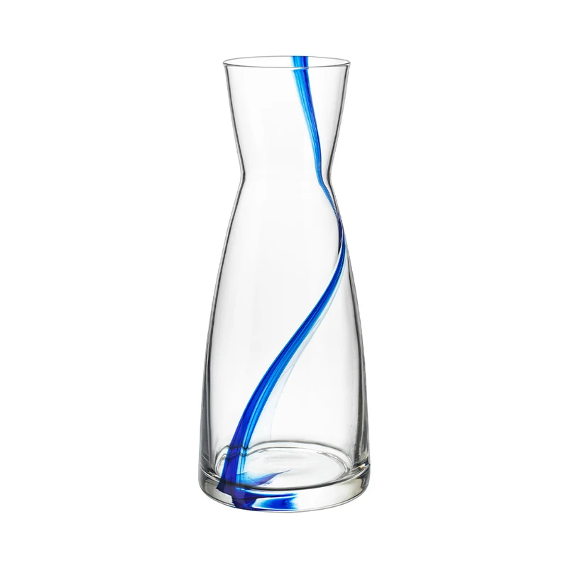 107.5 cl - Stria Blu Caraffa Acqua In Vetro