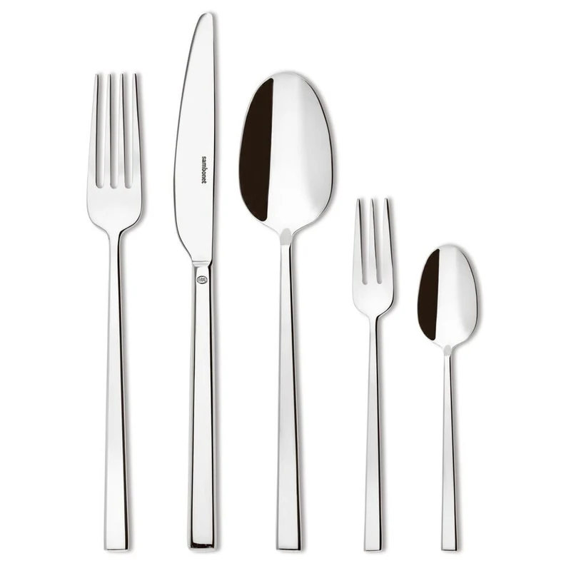 Rock Servizio Posate In Acciaio Inox - Set 60 Pz