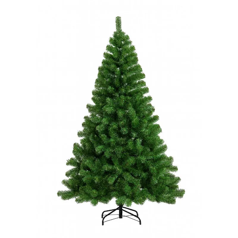Albero di Natale Verde Artificiale Realistico Rami Folti Modellabili in PVC con Base in Acciaio Facile da Montare