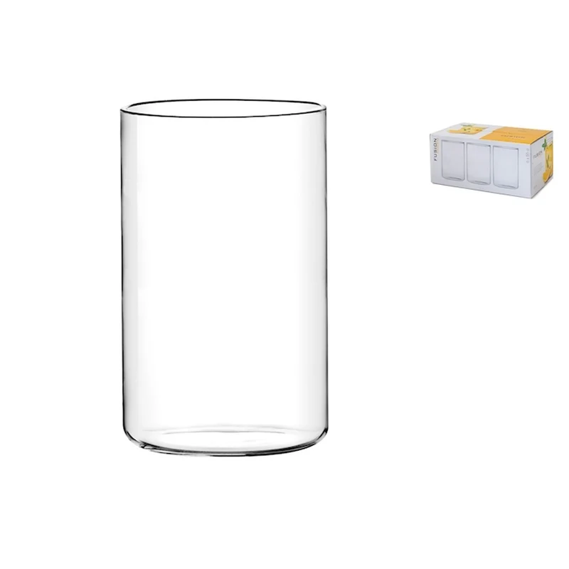55 cl - Fusion Bicchiere Bibita In Vetro Borosilicato - Set 6 Pz