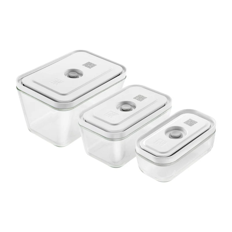 Fresh & Save Set Contenitore Per Alimenti In Vetro - Set 3 Pz