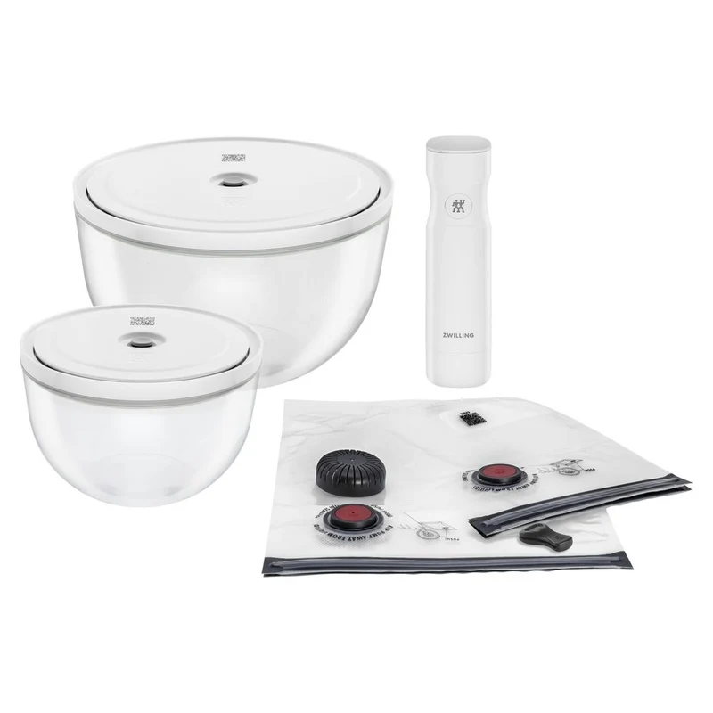 Fresh & Save Kit Sottovuoto Con Contenitori In Vetro e Pompetta Per Sottovuoto - Set 9 Pz