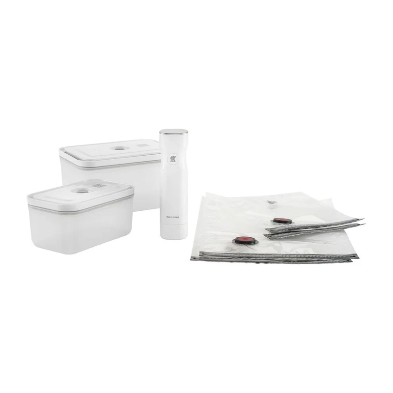 Fresh & Save Kit Sottovuoto Con Contenitori In Plastica e Pompetta Per Sottovuoto - Set 7 Pz