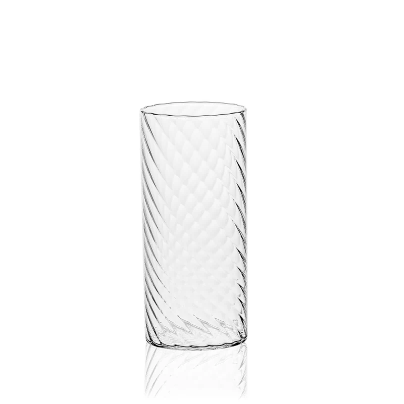 38 cl - Twist Bicchiere Cocktail Highball Soffiato a Bocca In Vetro Borosilicato - Set 6 Pz