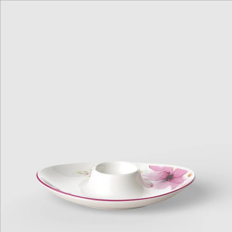 15.3x11.3 cm - Mariefleur Basic Portauvo In Porcellana Premium - Set 4 Pz