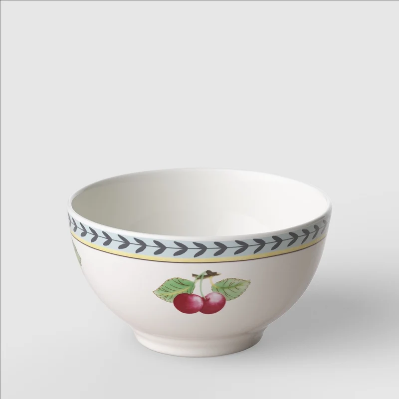 47 cl - French Garden Fleurence Coppa Macedonia In Porcellana Premium - Set 4 Pz