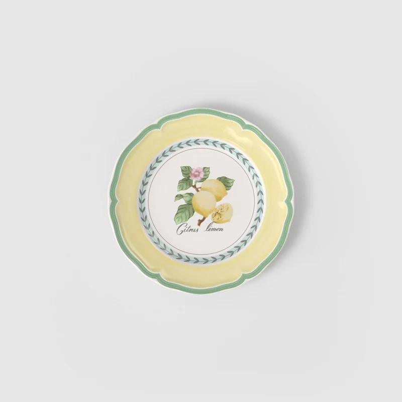 20.7 cm - French Garden Valence Piatto Dessert In Porcellana Premium - Set 6 Pz