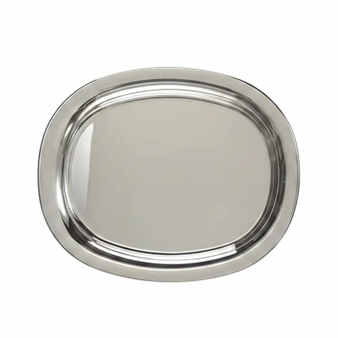 Alessi piatto da portata in acciaio inossidabile 18/10, lucido, 36 cm