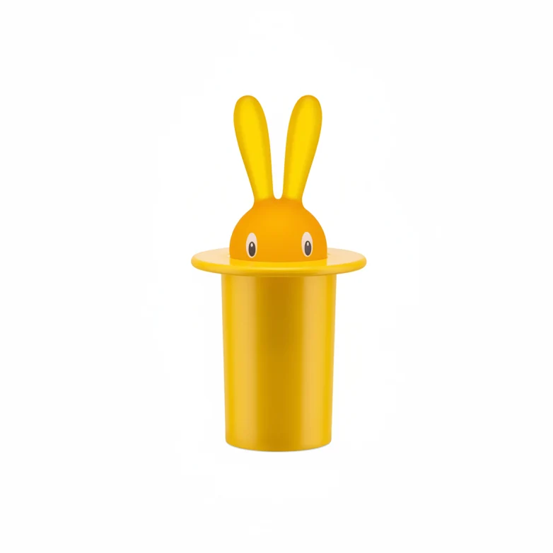 Alessi "Magic Bunny" portastuzzicadenti in resina termoplastica, giallo