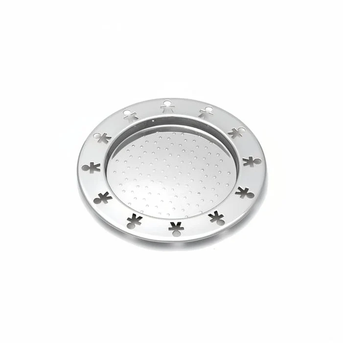 Alessi "Girotondo" AKK80/15 Sottobottiglia anti-umidità in acciaio inox 18/10, a finitura lucida
