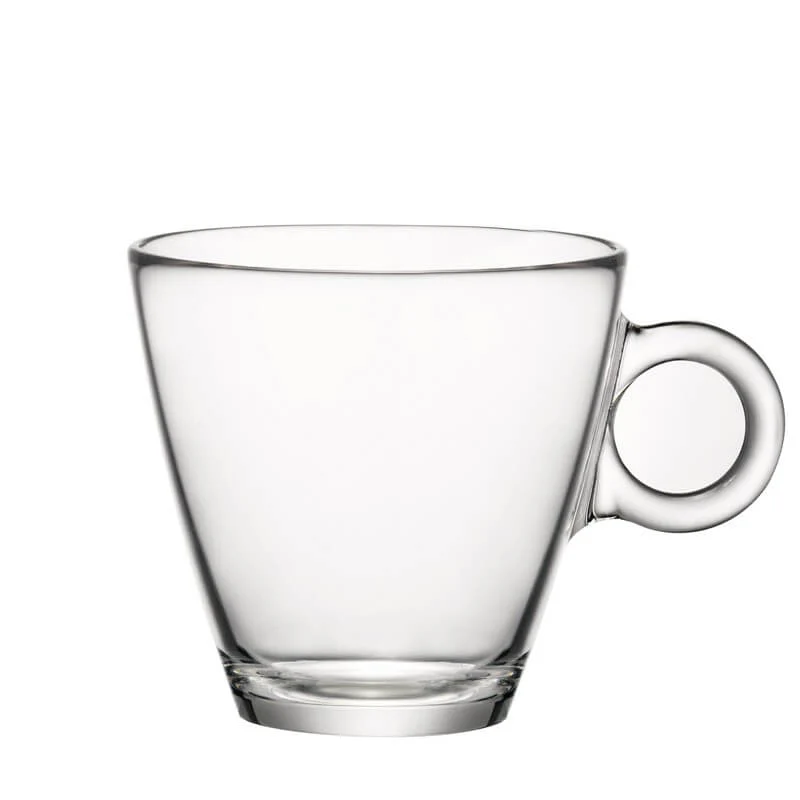 22 cl - Easy Bar Tazza Cappuccino in Vetro Temperato - Set 12 Pezzi
