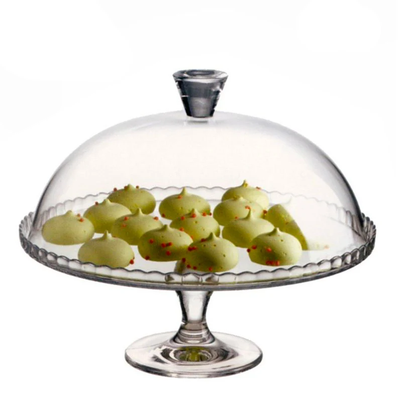 32 cm - Patisserie Alzata Torta Con Cupola in Vetro