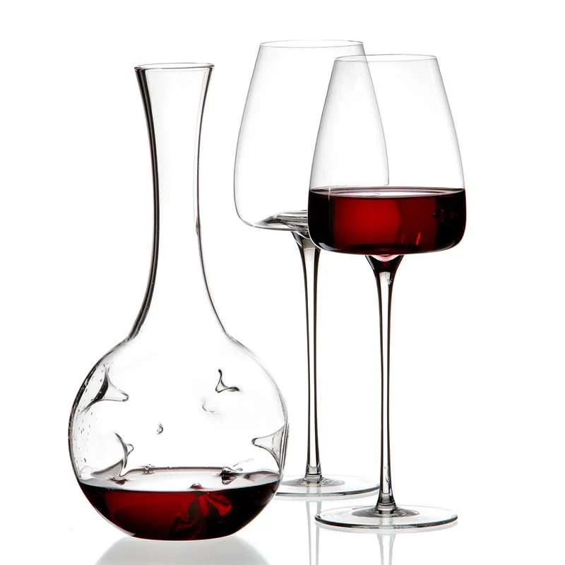 54 cl - Eddy Set Calici e Decanter in Vetro - Set 3 Pezzi