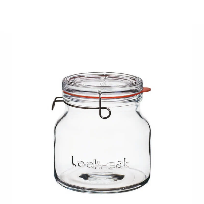 150 cl - Lock Eat Vasetto Ermetico in Vetro - Set 6 Pezzi