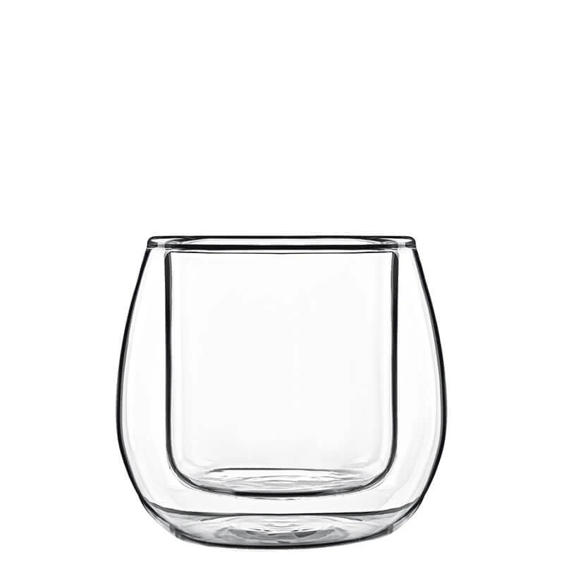 11.5 cl - Thermic Glass Ametista Bicchierino Caffé in Vetro Borosilicato - Set 2 Pezzi