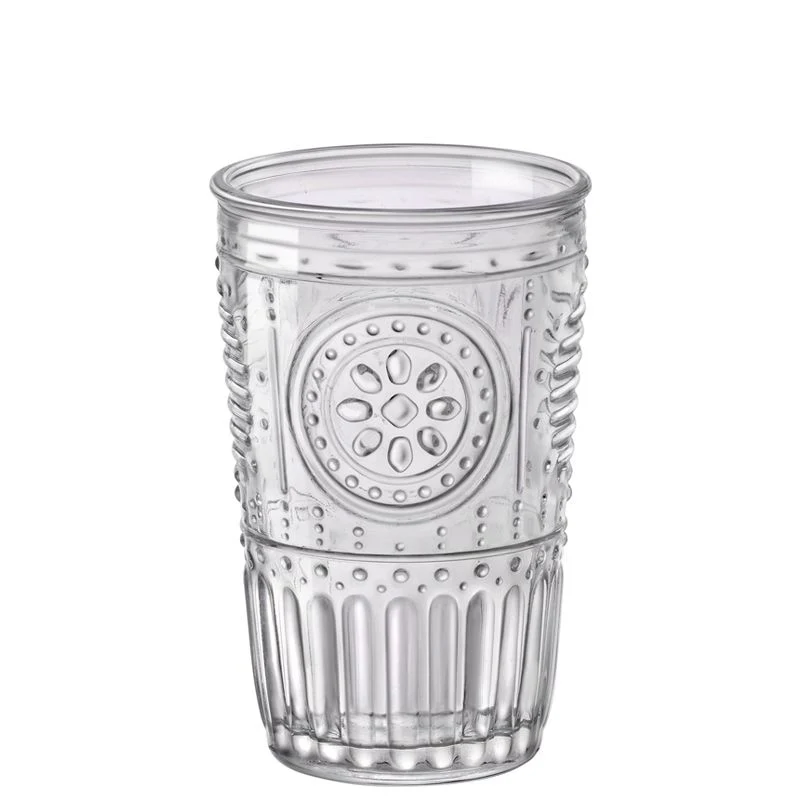 34 cl - Romantic Bicchiere Acqua in Vetro - Set 6 Pezzi